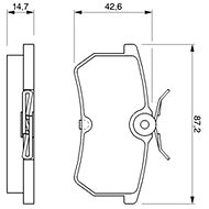 BOSCH Brake pads 0 986 424 472 - Brake Pads