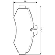 BOSCH Brake pads 0 986 424 476 - Brake Pads