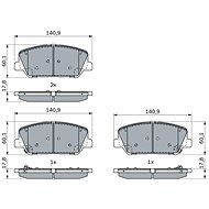BOSCH Brake pads 0 986 424 491 - Brake Pads