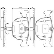 BOSCH Brake pads 0 986 424 584 - Brake Pads