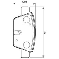 BOSCH Brake pads 0 986 424 594 - Brake Pads