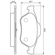 BOSCH Brake pads 0 986 424 619 - Brake Pads