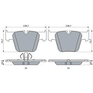 BOSCH Brake pads 0 986 424 624 - Brake Pads