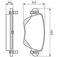 BOSCH Brake pads 0 986 424 683 - Brake Pads