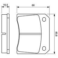 BOSCH Brake pads 0 986 424 685 - Brake Pads
