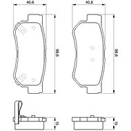 BOSCH Brake pads 0 986 424 728 - Brake Pads