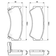 BOSCH Brake pads 0 986 424 732 - Brake Pads