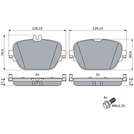 BOSCH Brake pads 0 986 424 858 - Brake Pads