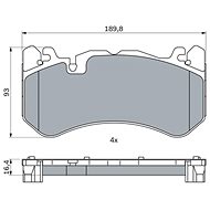 BOSCH Brake pads 0 986 424 861 - Brake Pads
