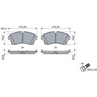 BOSCH Brake pads 0 986 424 871 - Brake Pads