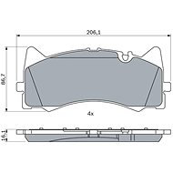 BOSCH Brake pads 0 986 424 886 - Brake Pads