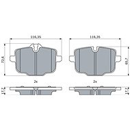 BOSCH Brake pads 0 986 424 922 - Brake Pads