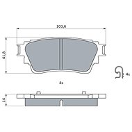 BOSCH Brake pads 0 986 460 008 - Brake Pads