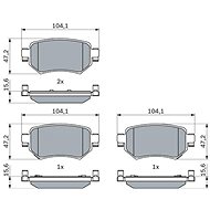 BOSCH Brake pads 0 986 460 010 - Brake Pads