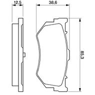 BOSCH Brake pads 0 986 460 992 - Brake Pads