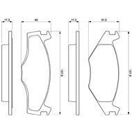 BOSCH Brake pads 0 986 461 106 - Brake Pads