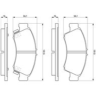 BOSCH Brake pads 0 986 461 126 - Brake Pads