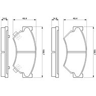 BOSCH Brake pads 0 986 461 128 - Brake Pads