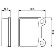 BOSCH Brake pads 0 986 462 283 - Brake Pads