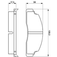 BOSCH Brake pads 0 986 464 221 - Brake Pads