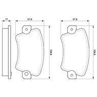BOSCH Brake pads 0 986 464 881 - Brake Pads