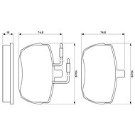 BOSCH Brake pads 0 986 467 590 - Brake Pads