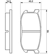 BOSCH Brake pads 0 986 467 602 - Brake Pads