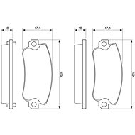 BOSCH Brake pads 0 986 467 760 - Brake Pads