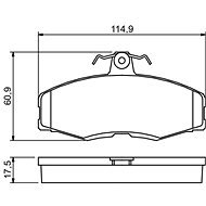 BOSCH Brake pads 0 986 468 613 - Brake Pads