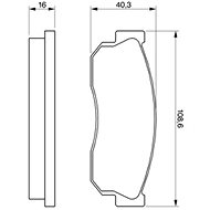BOSCH Brake pads 0 986 469 580 - Brake Pads