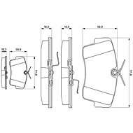 BOSCH Brake pads 0 986 469 761 - Brake Pads