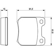 BOSCH Brake pads 0 986 490 510 - Brake Pads