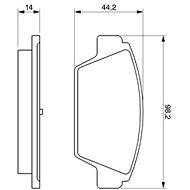 BOSCH Brake pads 0 986 491 250 - Brake Pads