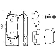 BOSCH Brake pads 0 986 494 320 - Brake Pads