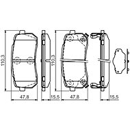 BOSCH Brake pads 0 986 494 327 - Brake Pads