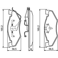 BOSCH Brake pads 0 986 494 336 - Brake Pads