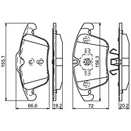 BOSCH Brake pads 0 986 494 342 - Brake Pads