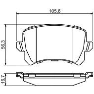 BOSCH Brake pads 0 986 494 344 - Brake Pads