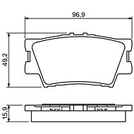 BOSCH Brake pads 0 986 494 346 - Brake Pads
