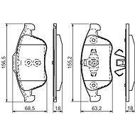BOSCH Brake pads 0 986 494 381 - Brake Pads
