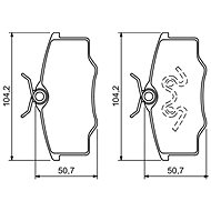 BOSCH Brake pads 0 986 494 389 - Brake Pads