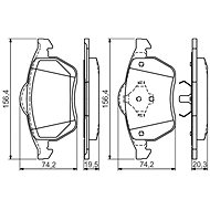 BOSCH Brake pads 0 986 494 390 - Brake Pads