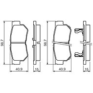 BOSCH Brake pads 0 986 494 417 - Brake Pads