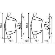 BOSCH Brake pads 0 986 494 492 - Brake Pads