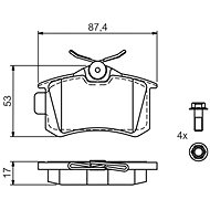 BOSCH Brake pads 0 986 494 516 - Brake Pads