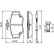 BOSCH Brake pads 0 986 494 522 - Brake Pads