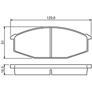 BOSCH Brake pads 0 986 494 532 - Brake Pads