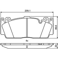 BOSCH Brake pads 0 986 494 762 - Brake Pads