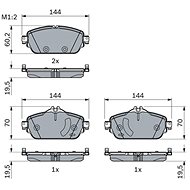 BOSCH Brake pads 0 986 494 782 - Brake Pads
