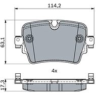 BOSCH Brake pads 0 986 494 874 - Brake Pads